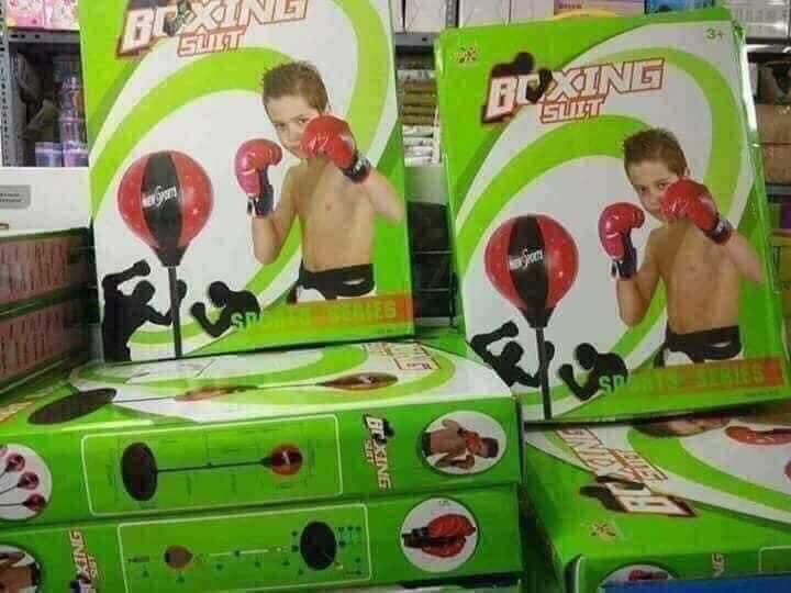 Bộ Đồ Chơi Đấm Bốc Cho Bé Boxing Set (có găng tay, trụ đỡ, giá đỡ)