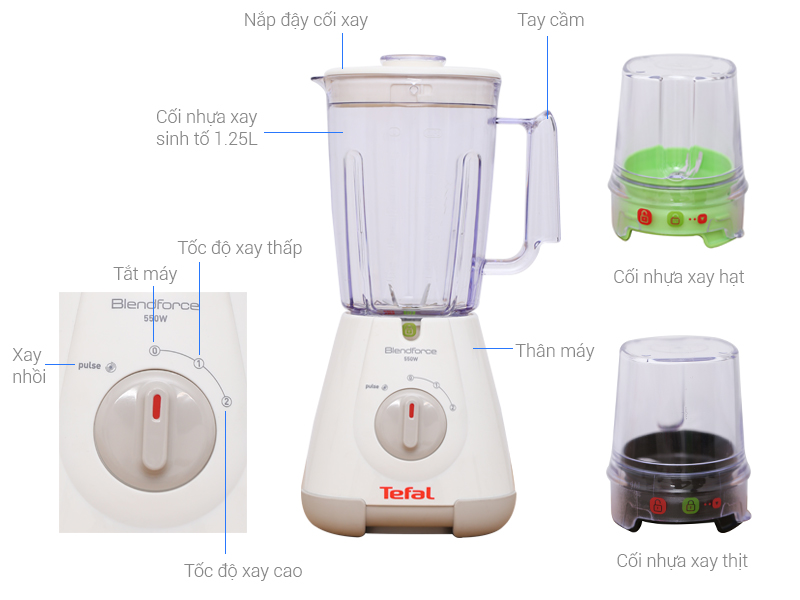 Máy xay sinh tố Tefal BL2A0166