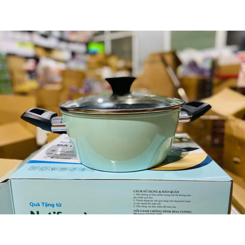 Nồi đá hoa cương 20cm Nutifood