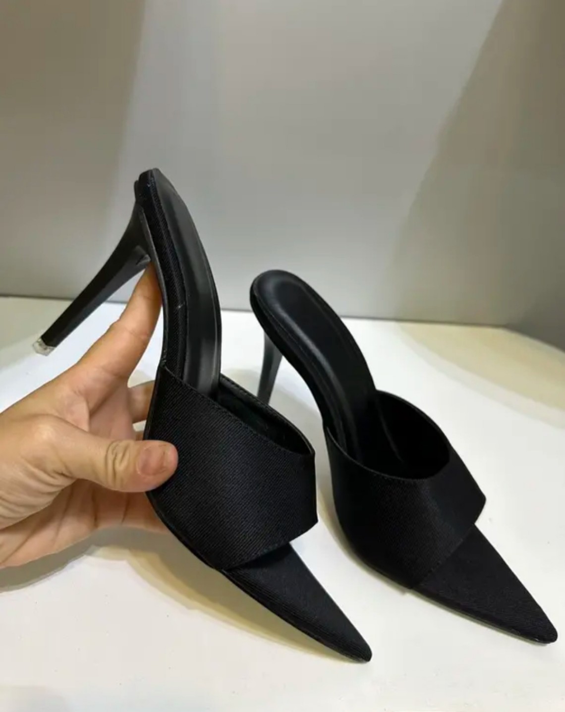 dép cao gót 9cm mũi nhọn gót nhọn siêu xinh