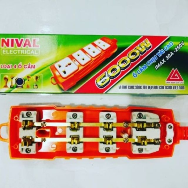 [HCM]Ổ cắm siêu chịu tải 6000w NIVAL