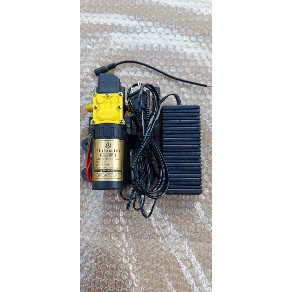 [HCM]Bơm Sinleader đơn 12v kèm nguồn adapter 12v-5a