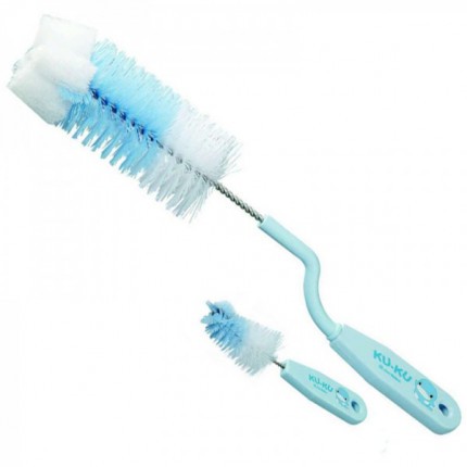 Cọ bình sữa 2 chi tiết - rửa sạch bình, cốc an toàn cho bé