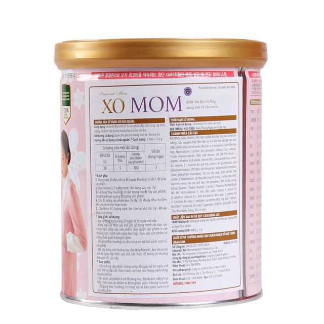 Sữa bột XO Mom 800g