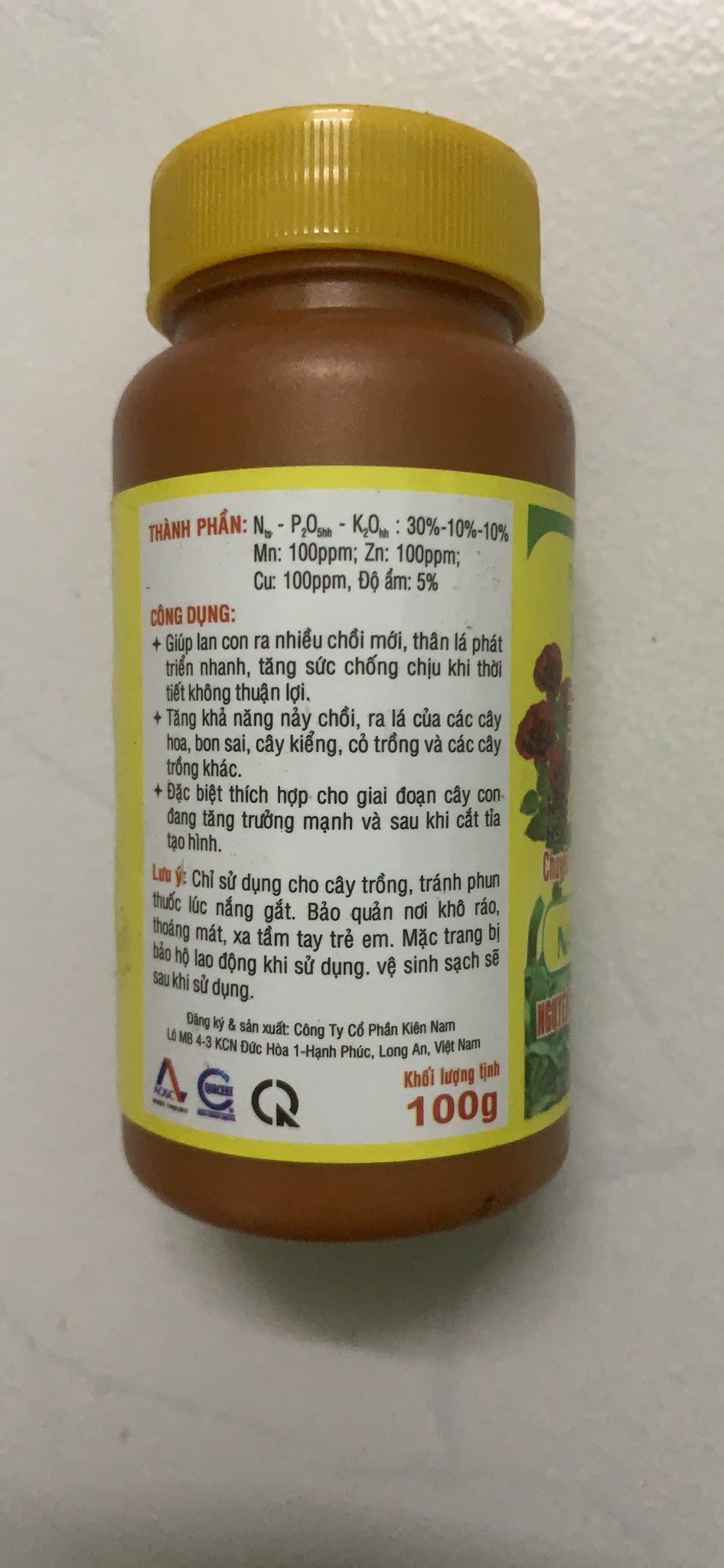 Phân bón lá NPK 30-10-10 KINA lọ 100g