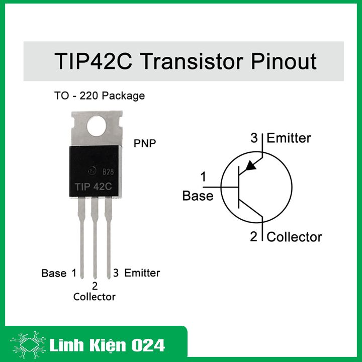 Transistor TIP42C TO-220 TRANS PNP 6A 100V