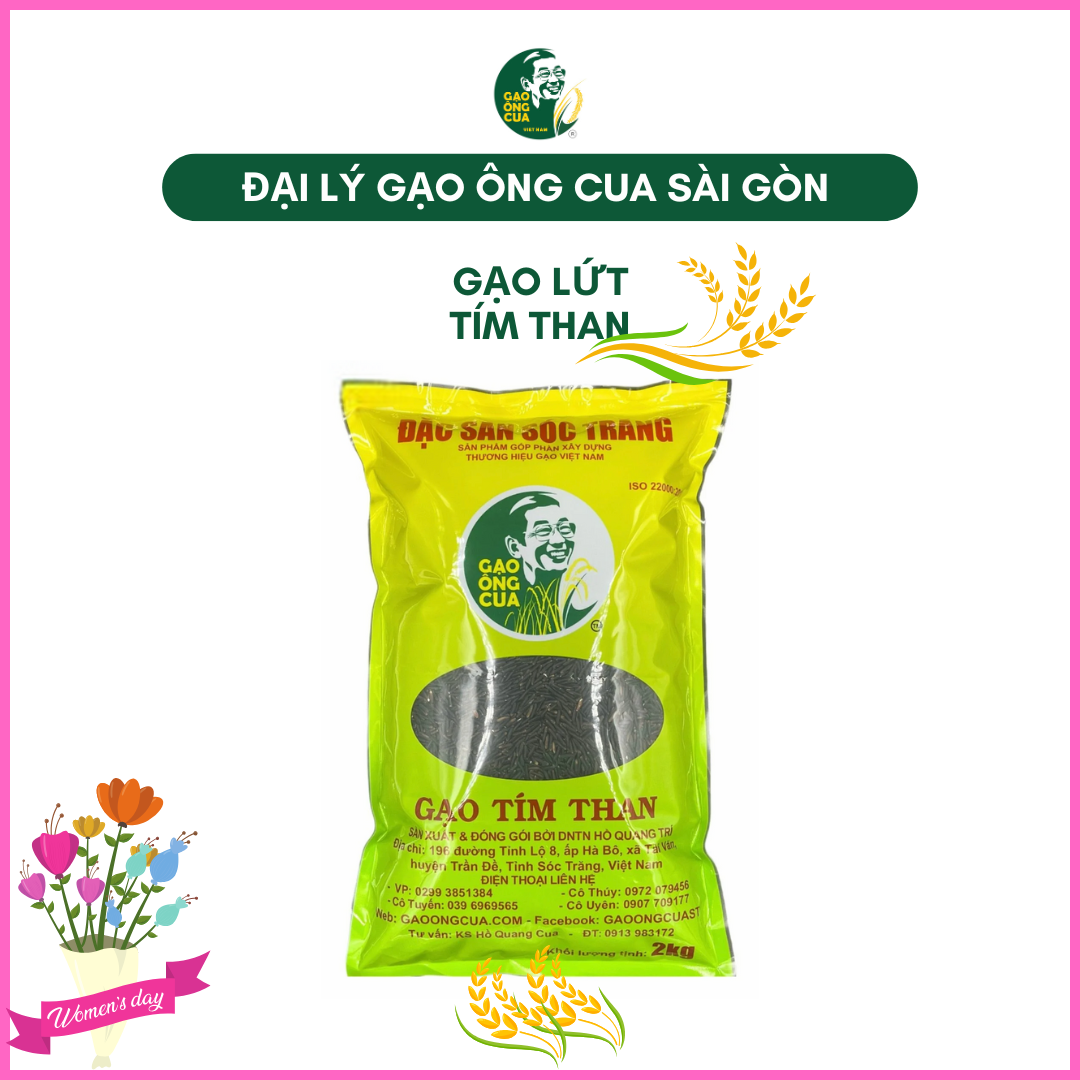 GẠO ÔNG CUA ST TÍM THAN_Túi 2kg