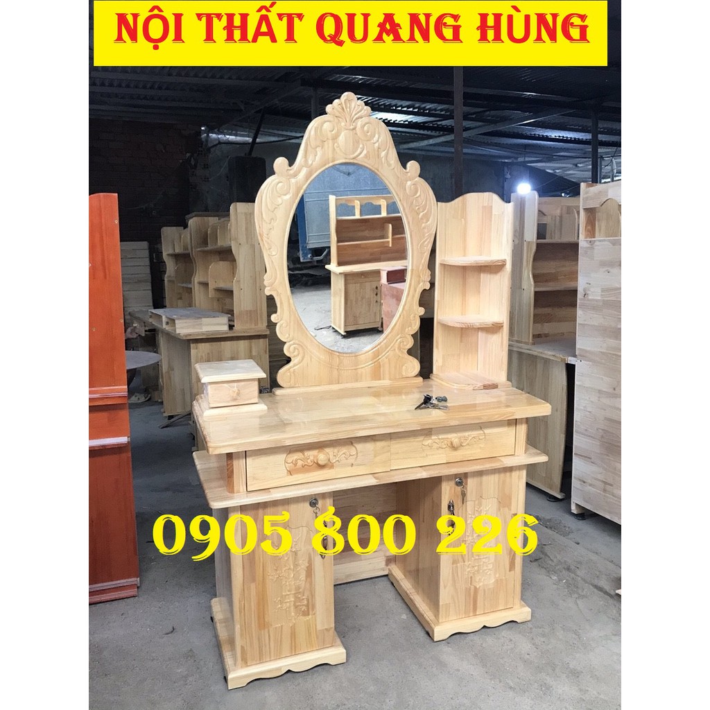 [HCM]BÀN TRANG ĐIỂM NGANG 1M GỖ TỰ NHIÊN GIÁ XƯỞNG HCM