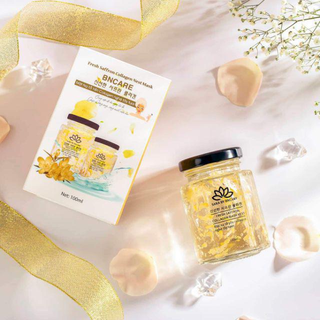 Mặt Nạ Dưỡng Da Yến Tươi Collagen Sara Natural ( nghệ tây )