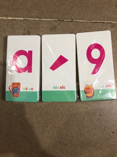 Bộ Thẻ chữ cái và số to