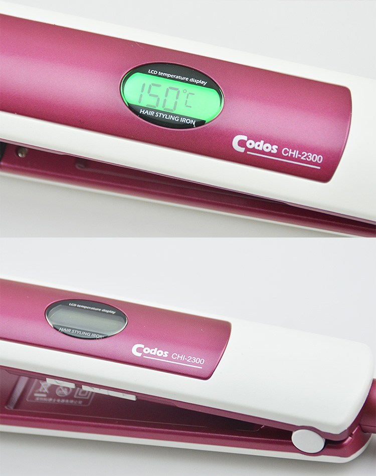 Máy ép duỗi tóc Codos chc-2300 cao cấp có hiện thị LCD, sử dụng cho salon