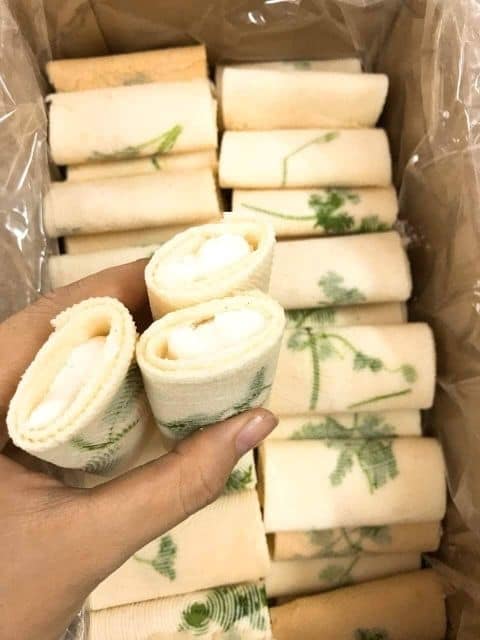 Bánh xếp trắng kem ngò - siêu hấp dẫn - 250g