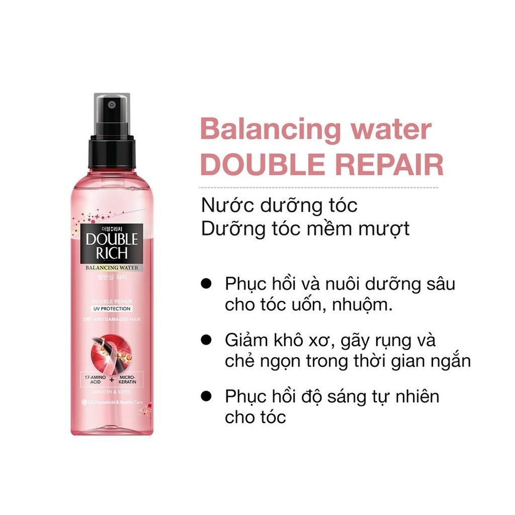 Xịt dưỡng tóc Double Rich chăm sóc tóc hư tổn 120ml