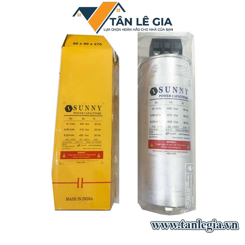 [HCM]Sunny CAP/05/440SUN: Tụ bù 3 pha 5Kvar 440V