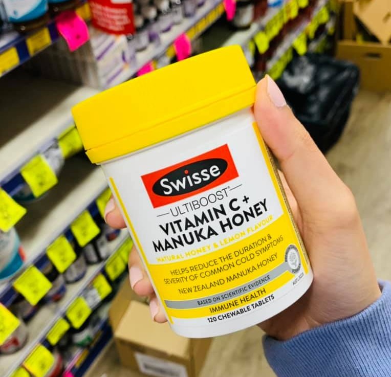 Swisse Ultiboost Vitamin C Mật ong Manuka