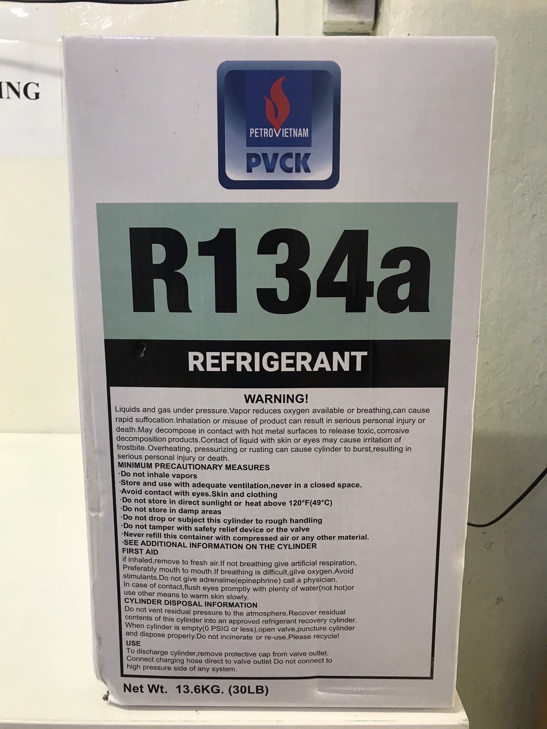 Gas lạnh R134a (13,6kg)
