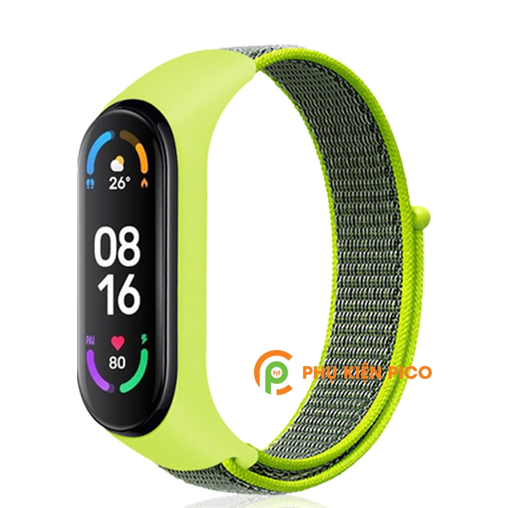 Dây đeo thay thế Xiaomi Mi Band 6 vải Nylon Sport Loop cao cấp siêu bền - Dây Nylon Sport Loop Miband 6