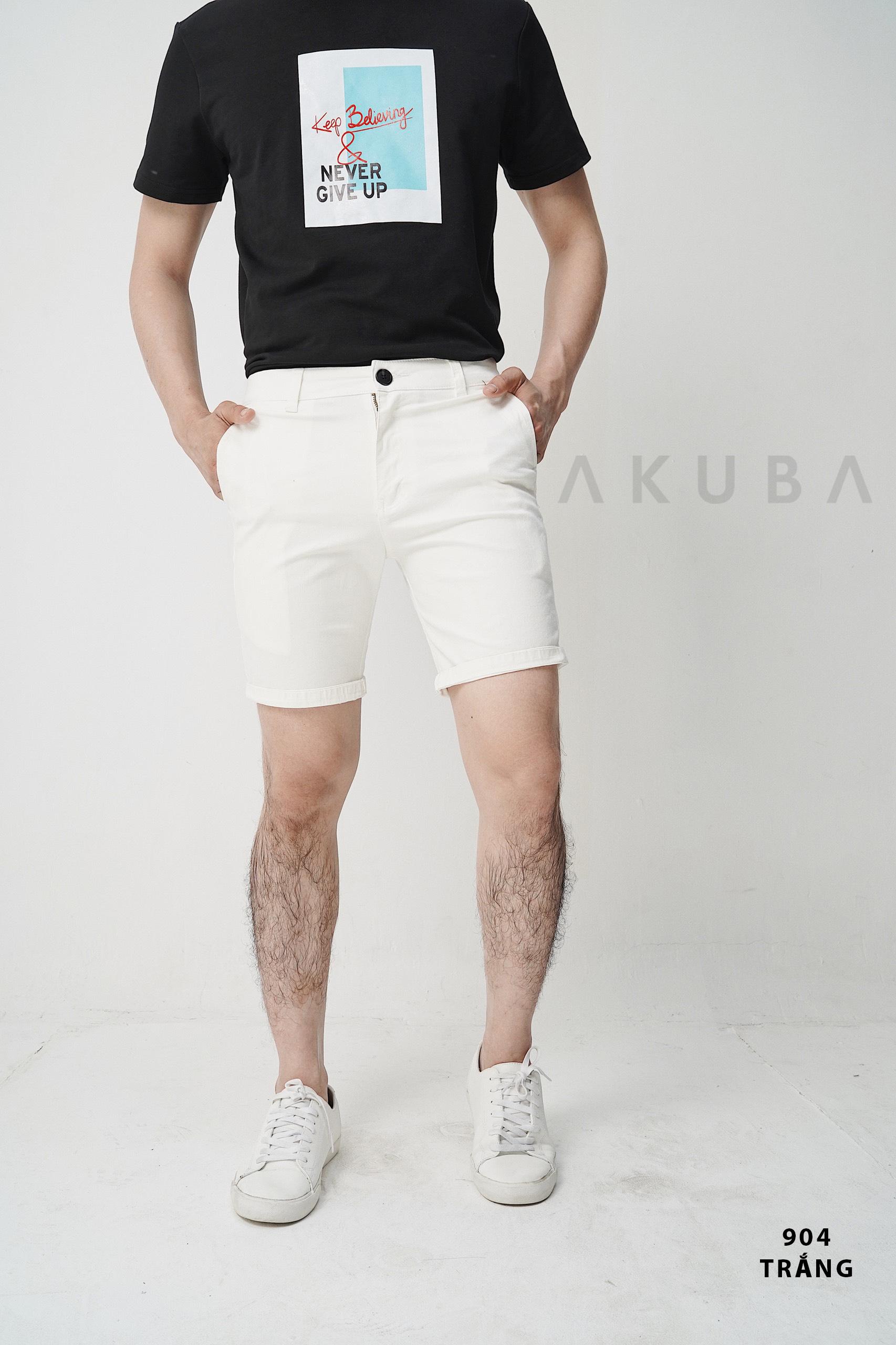 Quần Short Nam Kaki Trơn AKUBA | 904