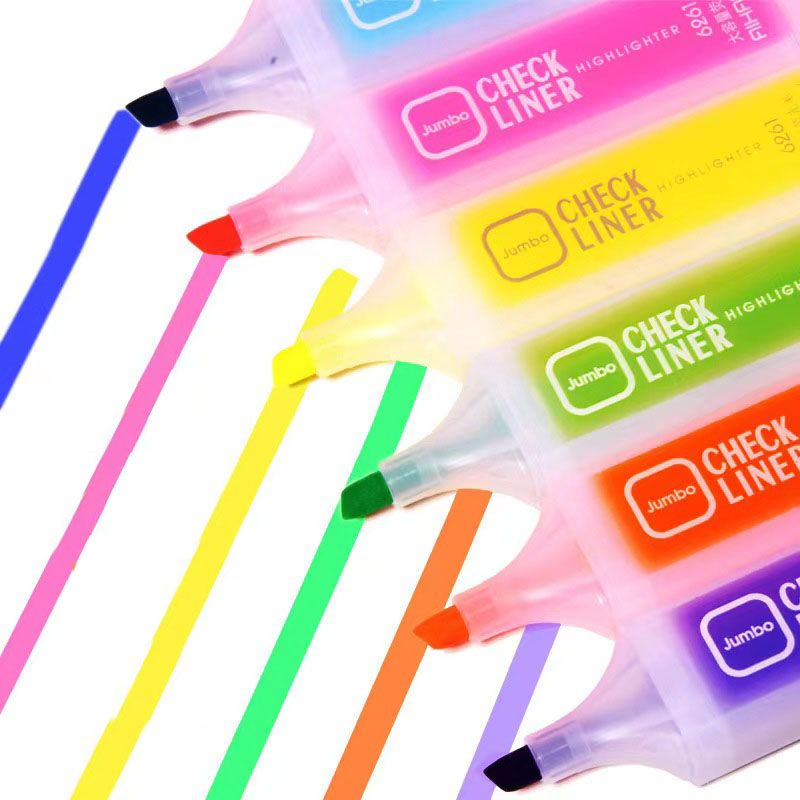 Q Bút đánh dấu nhiều màu hỗ trợ ghi nhớ công việc màu đẹp,Permanent,Highlighter-Galit625