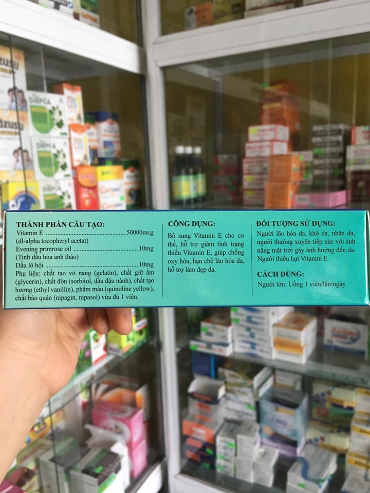 ENAVI 500 - VITAMIN E LÀM ĐẸP DA , HẠN CHẾ LÃO HÓA DA
