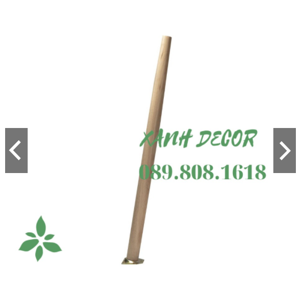 Chân bàn gỗ cao su Xanh Decor pad thường