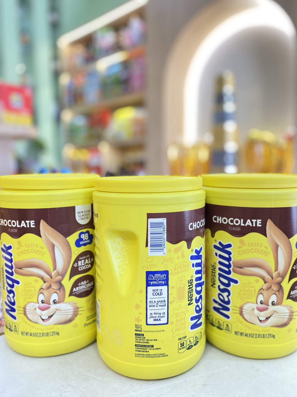 BỘT CACAO NESQUIK CHOCOLATE 1,275KG MỸ ( NẮP VÀNG)