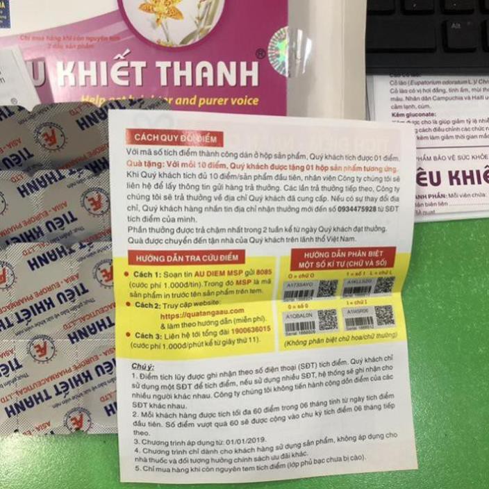 Viên uống TIÊU KHIẾT THANH