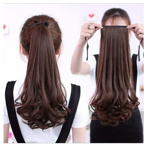 [HCM]Tóc Giả Cột Xoăn Đuôi Hàn Quốc Cao Cấp Nâu Vàng