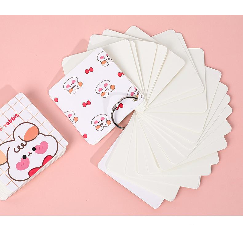 Combo 4 Flashcard Khổ Lớn Cute 80 Tờ 7x7cm