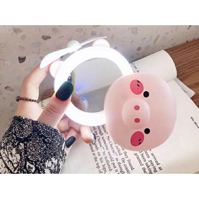 QUẠT MINI CẦM TAY,ĐỂ BÀN CÓ GƯƠNG