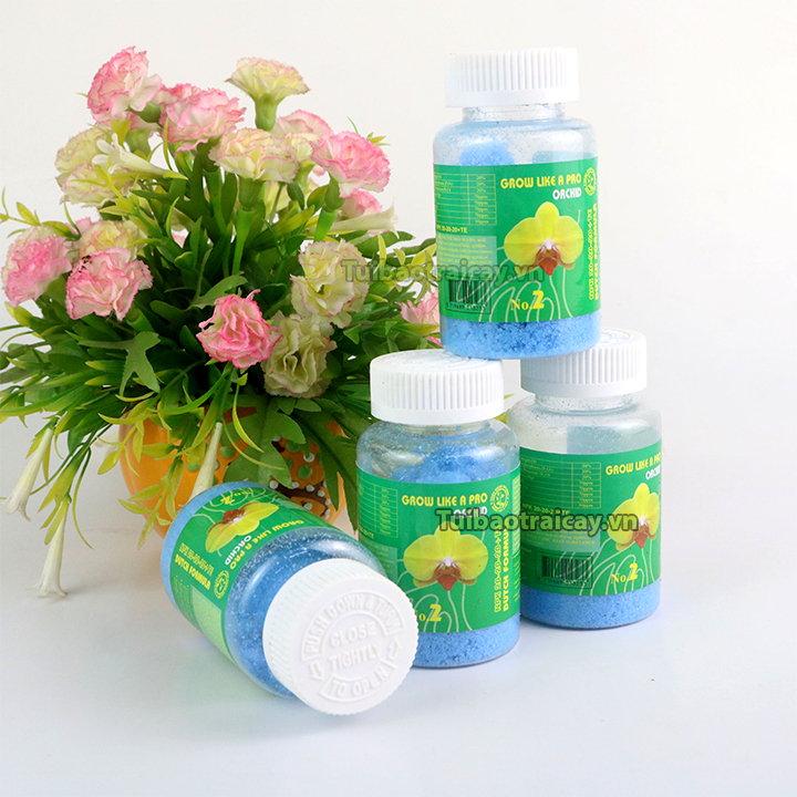 Phân bón NPK cho lan 20-20-20 lọ 100g