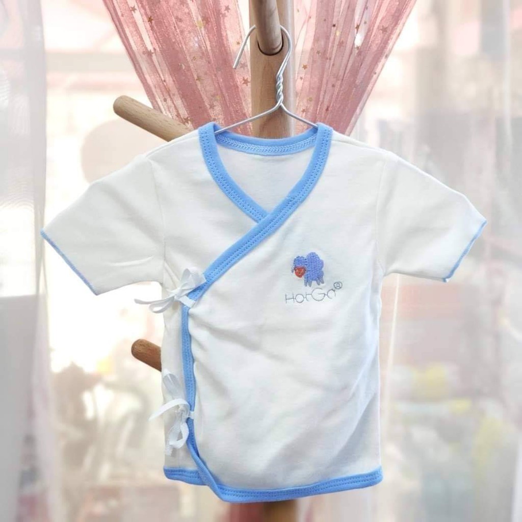 [HCM] Combo 5 Áo Cho Bé Sơ Sinh, Áo Cột Dây Hiệu Hotga