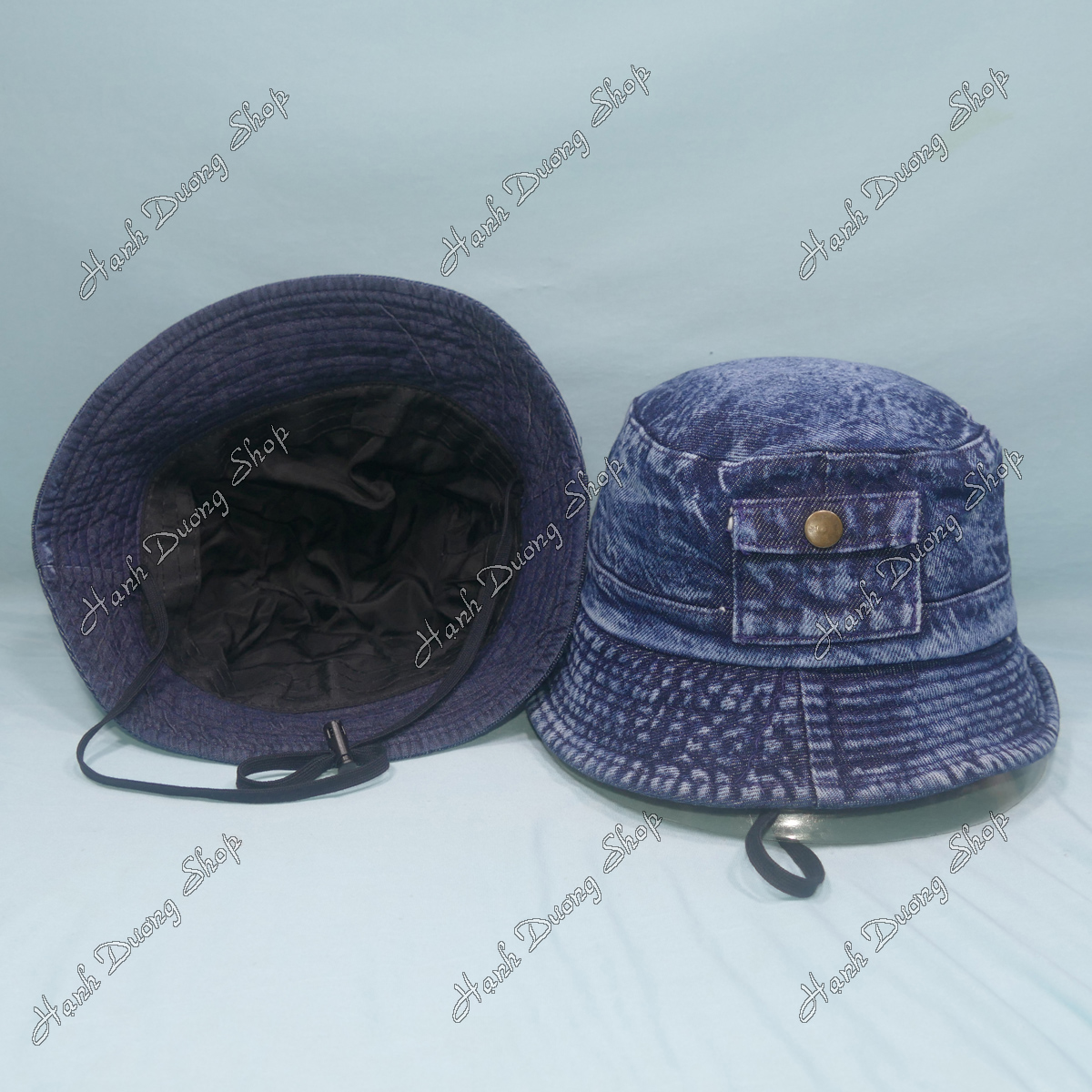 Nón bucket jean dày đẹp đội được 2 mặt, mũ tai bèo Ny vải jean phong cách Unisex đội được cho cả nam và nữ