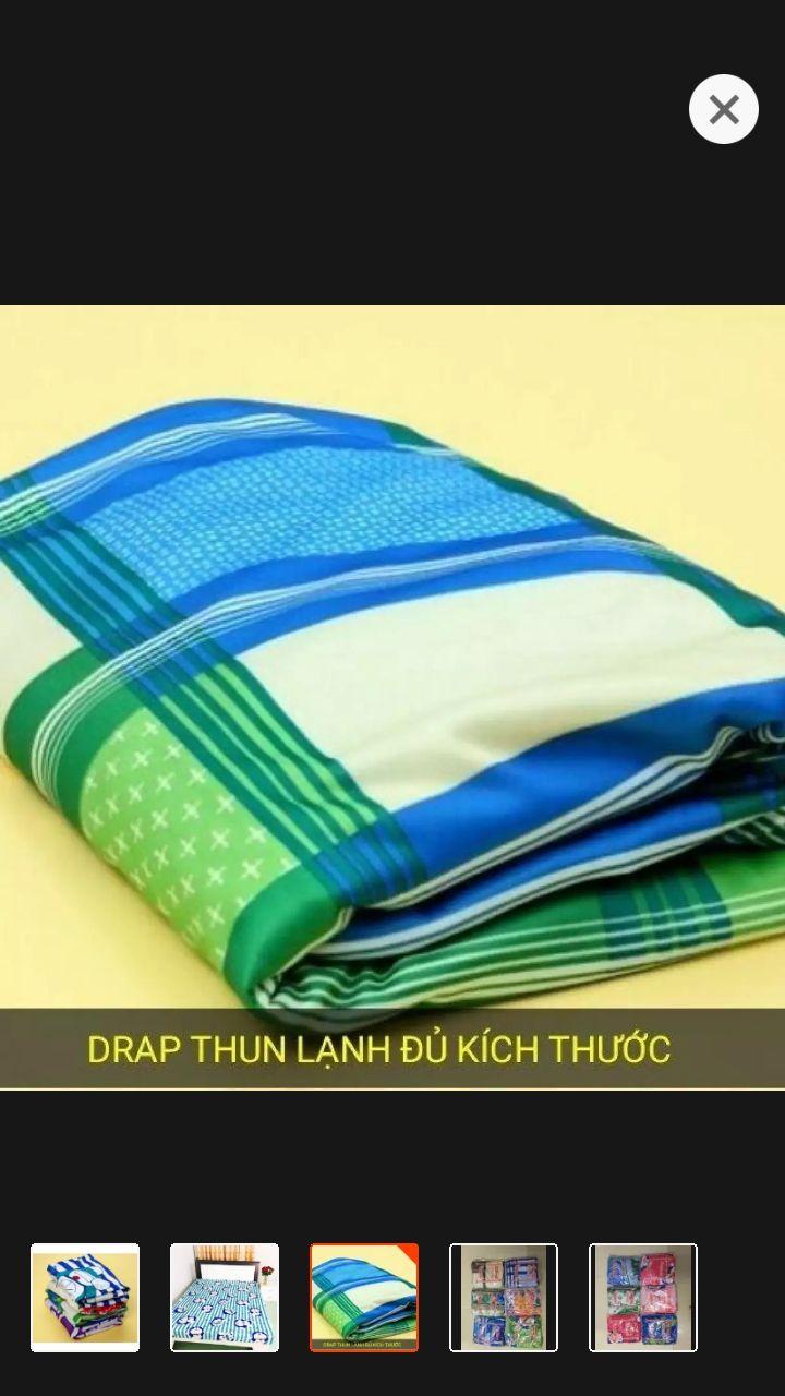 Drap. ra nệm thun lạnh. 1m6 x 2m. 10cm