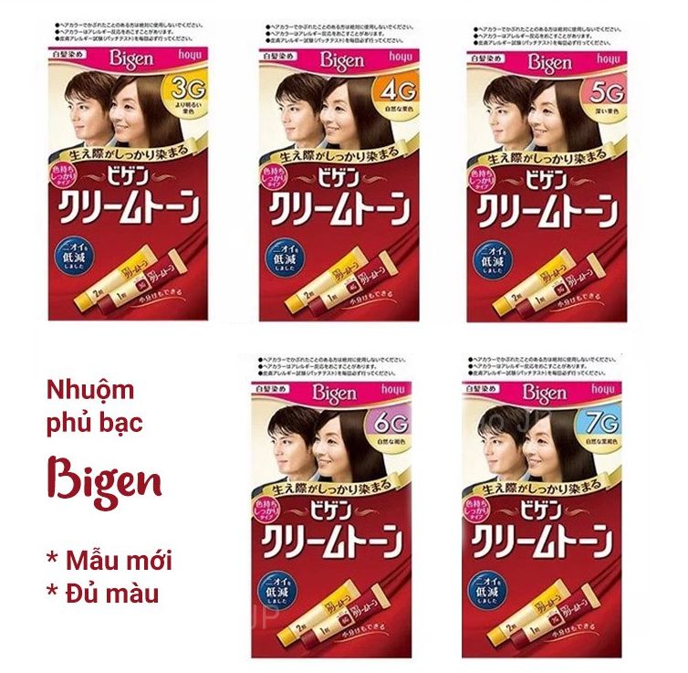 Thuốc nhuộm tóc phủ bạc Bigen Nội Địa Nhật Đủ Màu