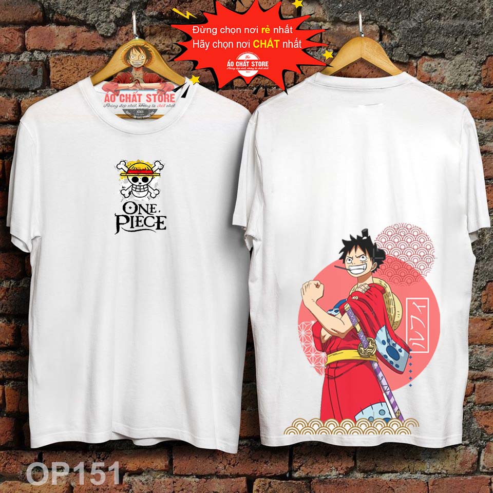 [HCM]Áo LUFFY WANO ONE PIECE Cực Chất - Áo Thun Hải Tặc Mũ Rơm LUFFY ARC WANO Đẹp OP151 ( HÌNH .T.H.Ậ.T.)
