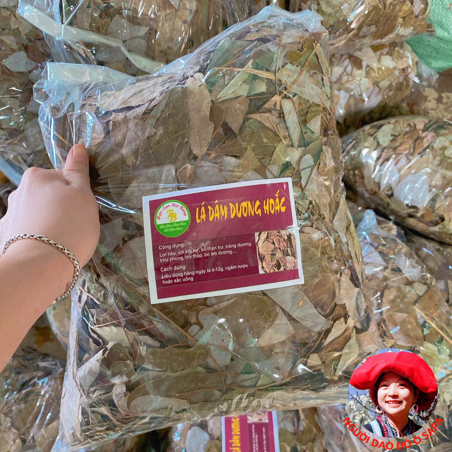 Lá dâm dương hoắc khô loại 1 phơi khô từ lá dâm dương hoắc rừng tươi giúp bổ thận, tráng dương, tăng cường sinh lý nam