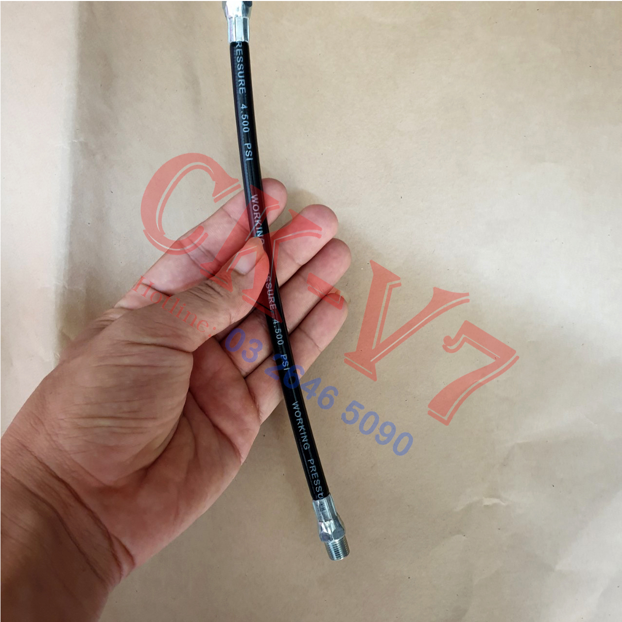 Ống dây dẫn bơm mỡ bò mềm áp lực cao M8x250