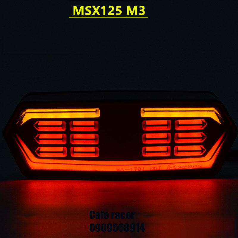 [HCM]Bộ đèn đuôi MSX 125 xi nhan chạy đuổi 3 in 1