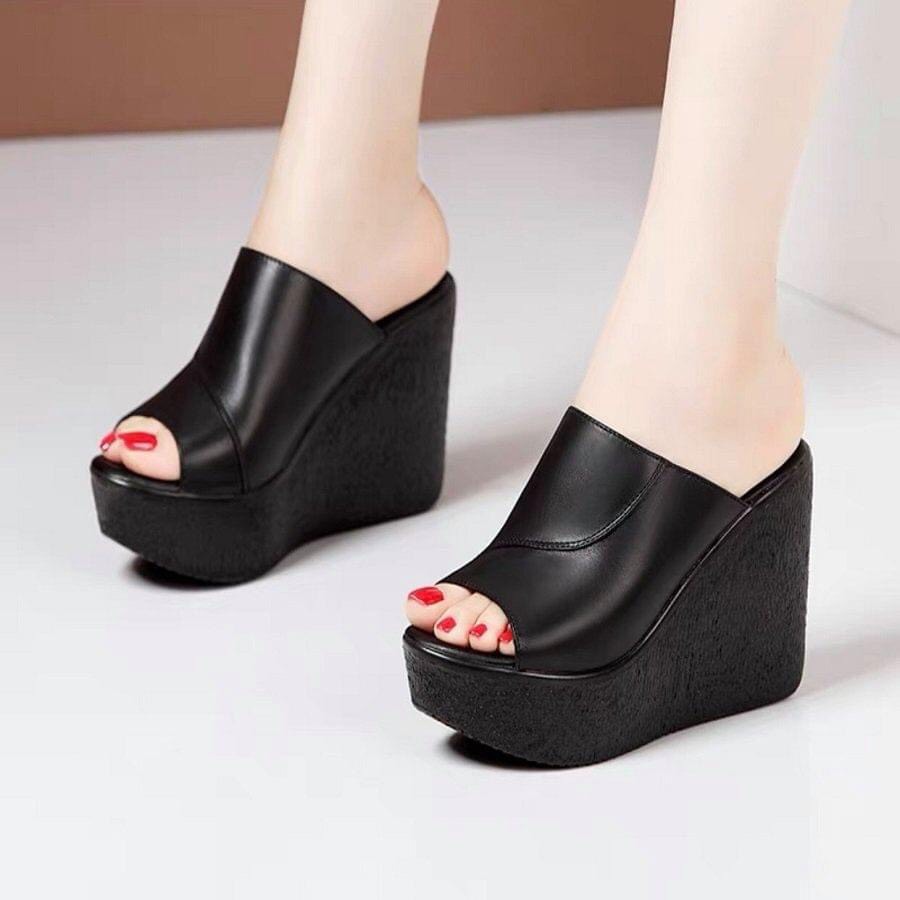 DÉP XUỒNG QUAI DA VIỀN CHÉO