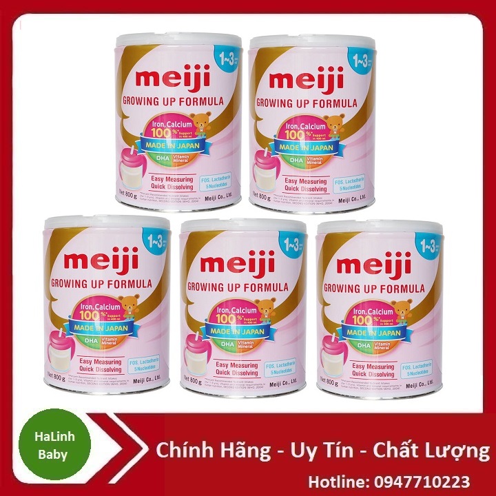 Combo 5 Lon Sữa Meiji Số 0, Số 9 [HSD 2026]