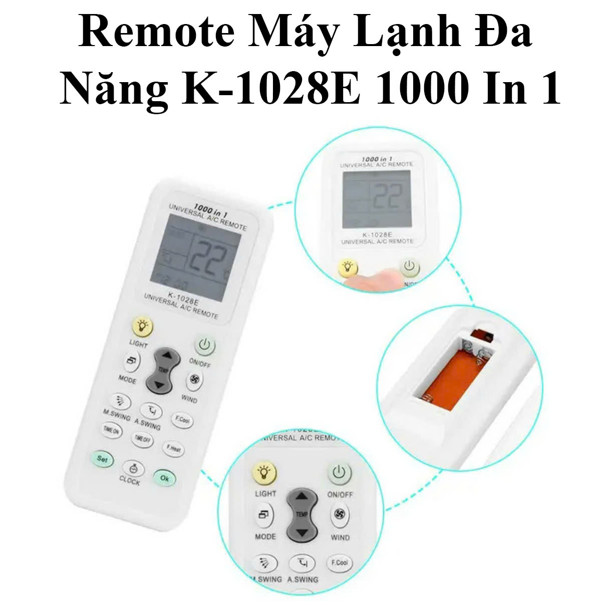 Remote Máy Lạnh Đa Năng K-1028E Cao cấp