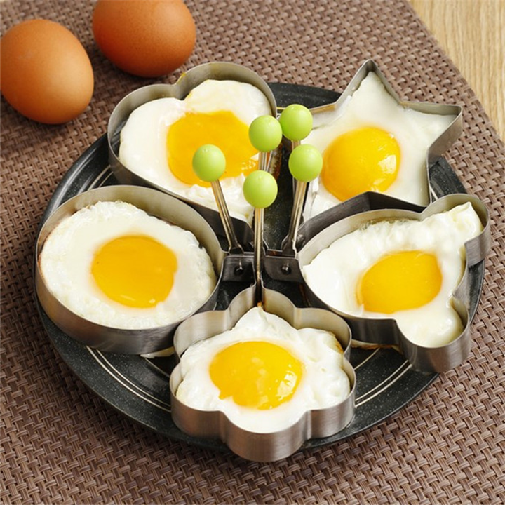 [HCM]Khuôn inox chiên trứng tạo hình - làm bánh