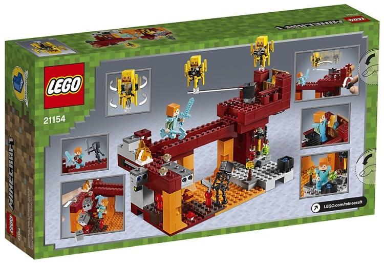 Đồ chơi xếp hình Lego Minecraft - Cầu quỷ lửa 21154