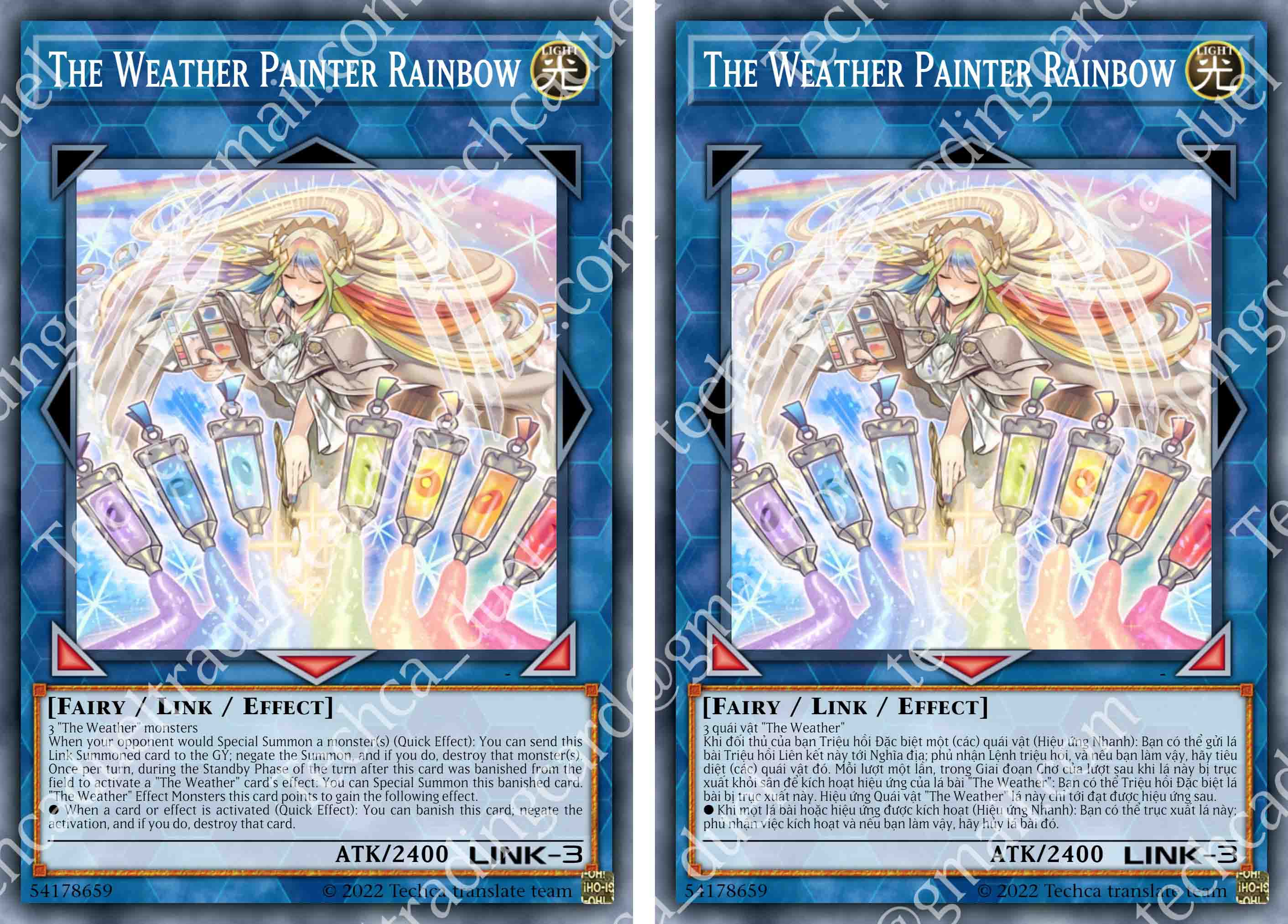 Bài In Tiếng Việt - Bộ bài Yugioh - Custom Deck - Weather Painter Deck