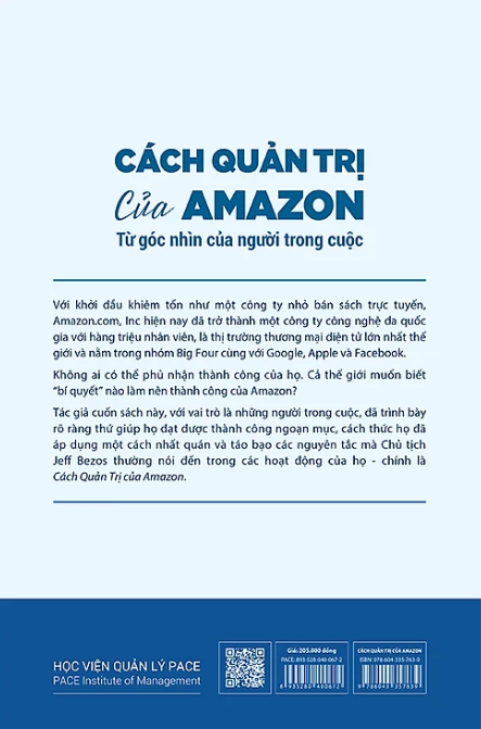NXBHCM - Sách Cách quản trị của Amazon