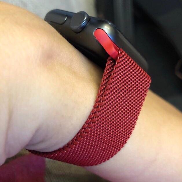 Dây Milanese Loop Đồng Hồ Apple Watch Red (không kèm mặt đồng hồ)