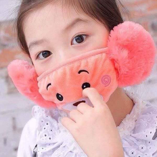 Combo 03 Khẩu Trang Bịt Tai Giữ Ấm Cho Bé