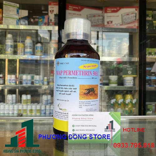 Thuốc diệt muỗi Map Permethrin 50EC Chai 1 lít