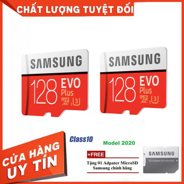 Combo 2 Thẻ nhớ MicroSD Samsung EVO Plus 4K 128GB 100MB/s 256GB Box Anh 2020 - Hàng Chính Hãng